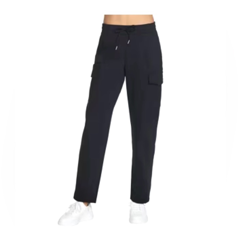 Skechers Slip-ins Cargo Pants Small Black Slip Ins 5 Pockets Drawstring Elastic